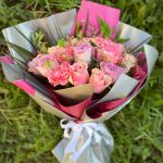 Pembe gül buketi